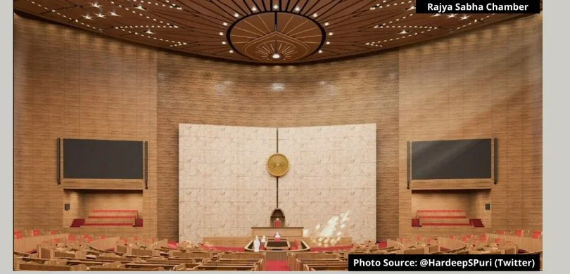 Need Of India's New Parliament Building of Rs 971 Crore- EXPLAINED 7 New rajya sabha chamber