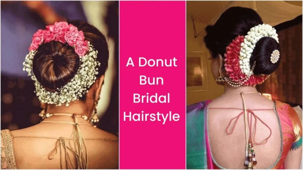 Best 7 Evergreen Indian Bridal Hairstyles 4 the donut bun